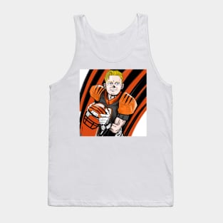 joe burrow in bengal cat jersey superbowl Tank Top